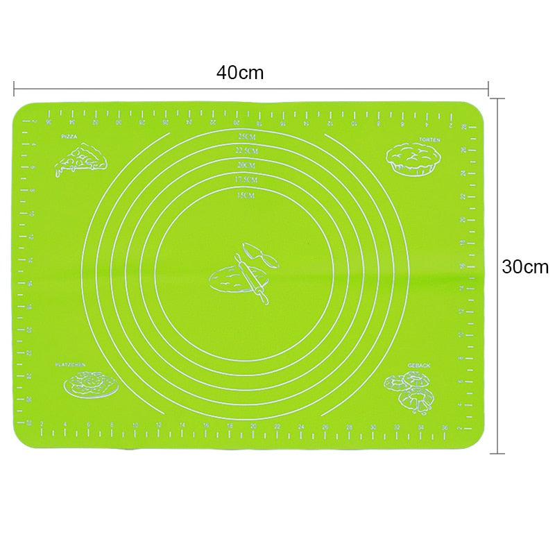 Silicone Non-Stick Rolling Mat Pastry Non-Slip Mat Kitchen Tools for Making Pastry Cakes Dsers