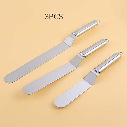 Stainless Steel DIY Cake Handle Cream Spatula Decorating Tools Baking And Pastry Cake Butter Accessories Kitchen Gadgets Dsers