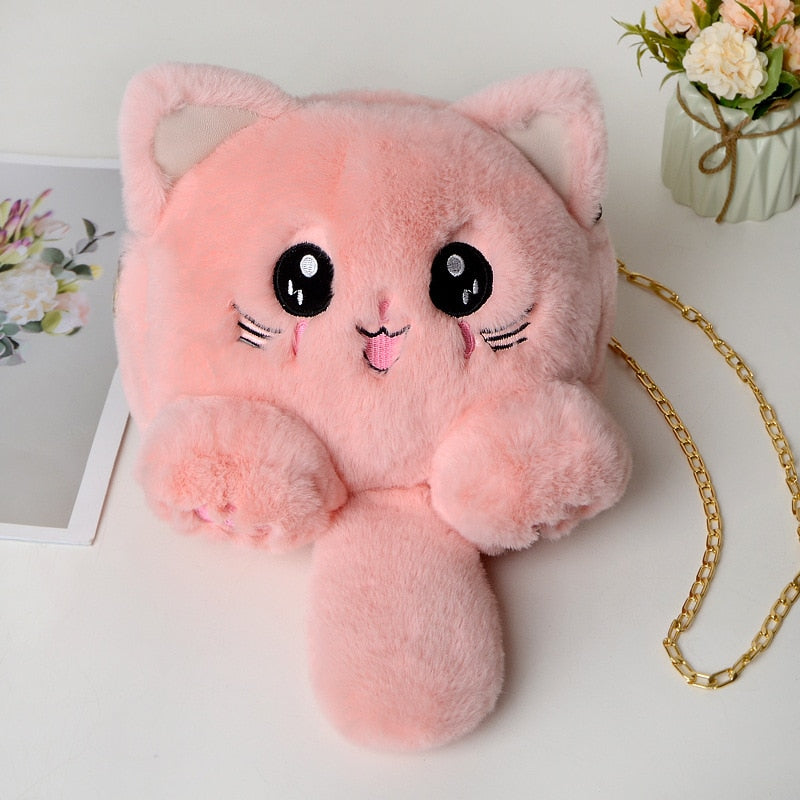 Women's Cute Plush Animal Shoulder Bag Dsers