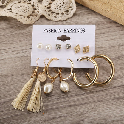 Women's Zinc Alloy Variety Earring Sets Dsers