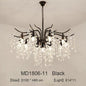 Nordic LED Crystal Chandeliers Gold Black Chandelier Luxury Lighting Kitchen Dining Living room Bedroom Lamp lustre pendente Dsers