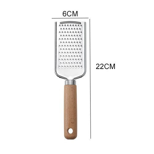 Wooden Handle Small Kitchenware Stainless Steel  Opener Baking Pizza Skin-Peeler Cheese Knife  Kitchenware Set Dsers