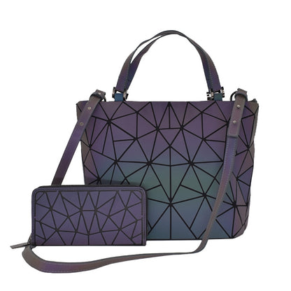 Women's Geometric Handbag and Wallet Sets Dsers