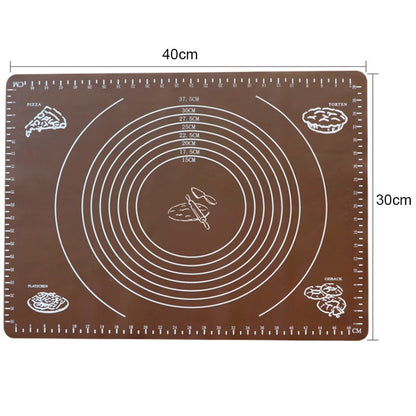 Silicone Non-Stick Rolling Mat Pastry Non-Slip Mat Kitchen Tools for Making Pastry Cakes Dsers