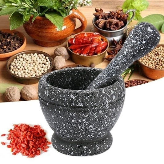 Resin Mortar Pestle Set Garlic Herb Spice Mixing Grinding Crusher Bowl Restaurant Kitchen Tools Dsers