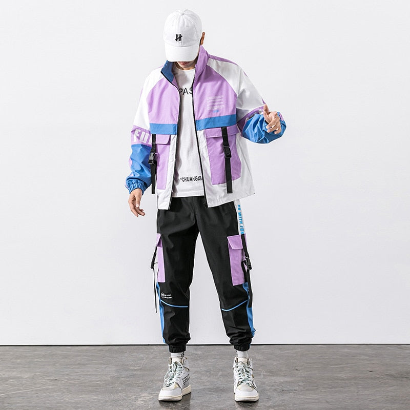 Men's 2 Piece Hip Hop Style Tracksuit Dsers