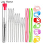 26Pcs Sewing Knitting Kits Large Eye Blunt Yarn Needles &amp; Plastic Weaving Needles &amp; Crochet Locking Counter Stitch Markers Tools