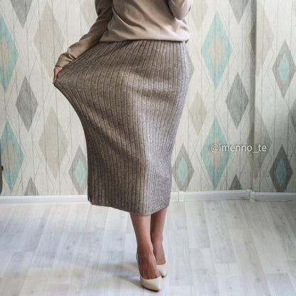 Women's Elastic Waist Knit Skirt Dsers