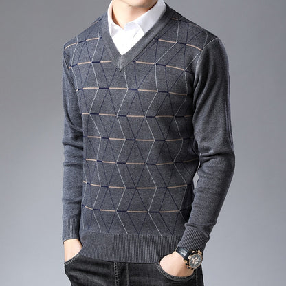 Men's V Neck Slim Fit Sweater Dsers