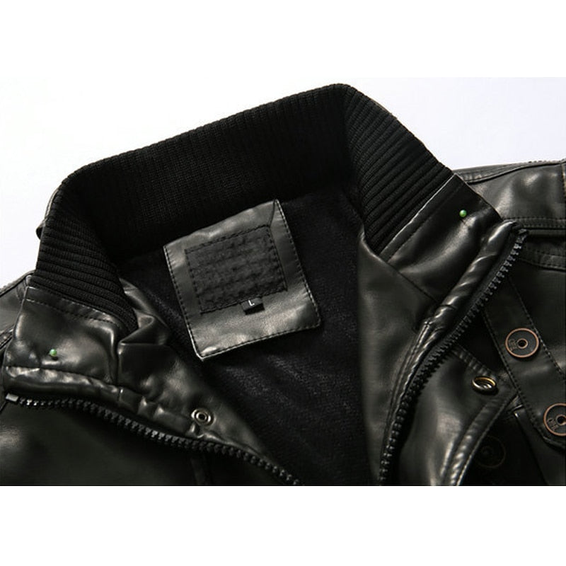 Men's Retro Style Motorcycle Jacket Dsers