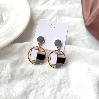 Women's Circle Geometric Earrings Dsers