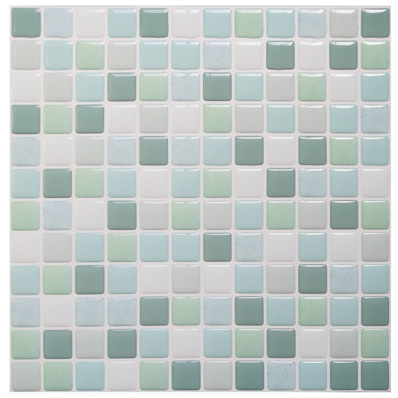 Mosaic Wall Tile Peel and Stick  Self adhesive Backsplash DIY Kitchen Bathroom Home Wall Sticker Vinyl 3D Dsers