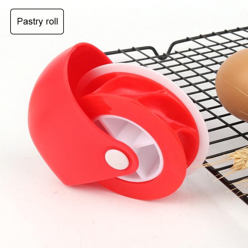 Pizza Pastry Wheel Pie Pastry Cutter DIY Dough Cutting Tools Lattice Rolling Cutter Decoration Baking Tools Kitchen Gadgets Dsers