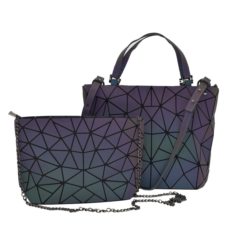 Women's Geometric Handbag and Wallet Sets Dsers