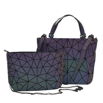 Women's Geometric Handbag and Wallet Sets Dsers