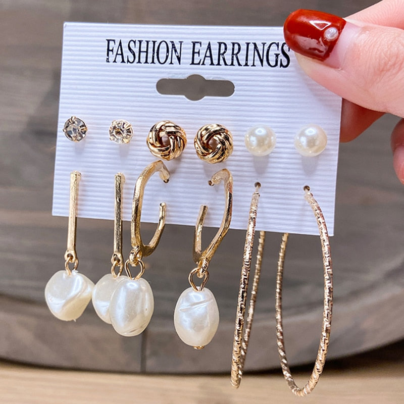 Women's Zinc Alloy Variety Earring Sets Dsers