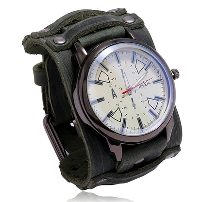 Men's Sports Watch Punk Style Leather Strap Dsers