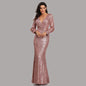 Women's Long Sequined Evening Gown Dsers