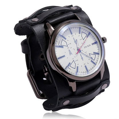 Men's Sports Watch Punk Style Leather Strap Dsers