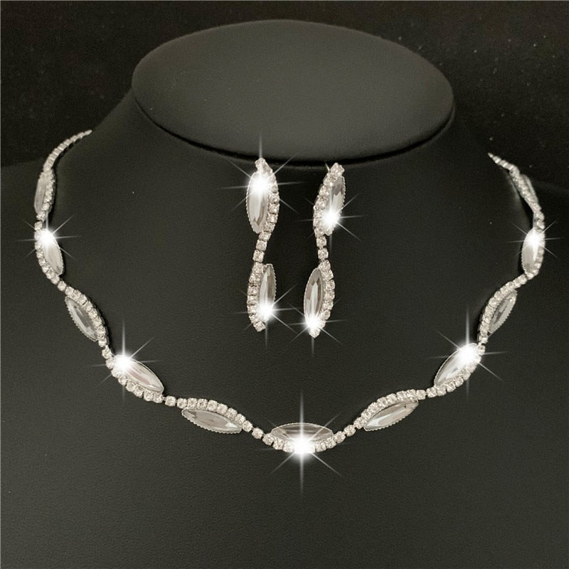 Women's Silver Plated Gemstone Jewelry Sets Dsers