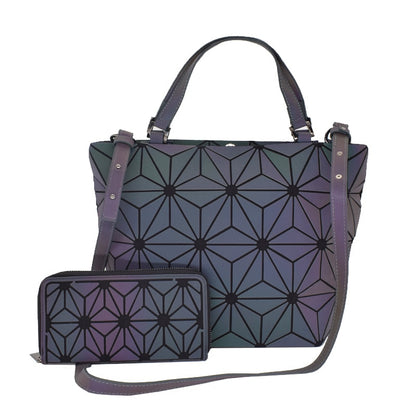 Women's Geometric Handbag and Wallet Sets Dsers