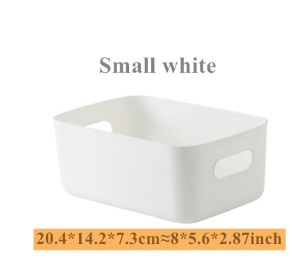 Storage Basket Student Desktop Snack Storage Box Plastic Cosmetic Storage Box Household Kitchen Sorting Box Makeup Box Dsers