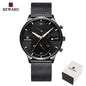 Men's Chronotgraph Waterproof Quartz Stainless Steel Sports Watch Dsers