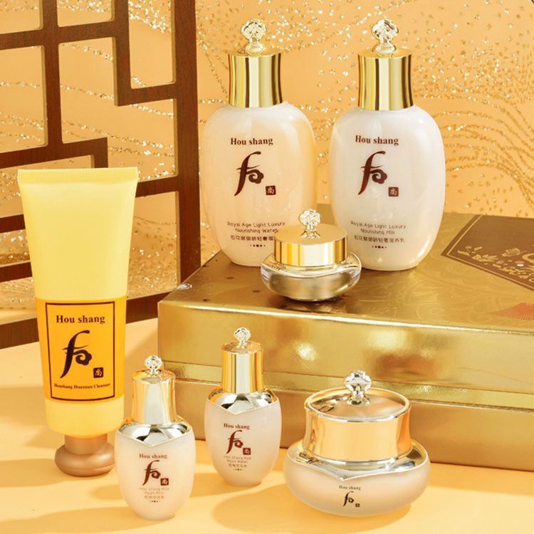 South Korea's Houshang Weather Huaxuandan Lady Nourishing Skin Care Seven-piece Set Lifting Firming Wrinkle Skin Care Product Set SupDropshipping