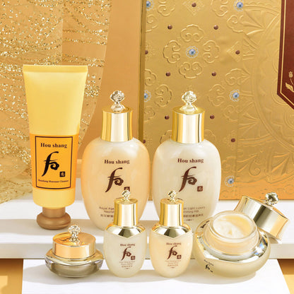 South Korea's Houshang Weather Huaxuandan Lady Nourishing Skin Care Seven-piece Set Lifting Firming Wrinkle Skin Care Product Set SupDropshipping