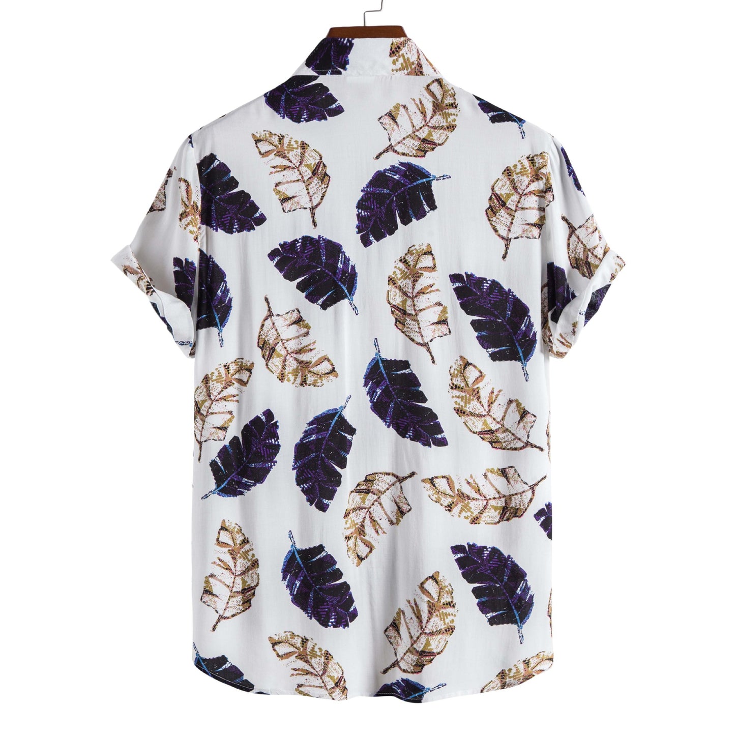 New Men's Fashion Trend Rayon Printing Short-sleeved Shirt One Piece On Behalf Of The Hair SupDropshipping