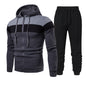 Spring And Autumn Zipper Solid Color Color Matching Men's Hooded Sportswear Men And Women Couple Clothes Jogging Casual Sportswear SupDropshipping