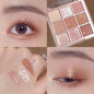 Milk Tea Pearlescent Matte Eye Shadow Palette Shimmer Paillette Waterproof Lasting EyeShadow Charming Korean Beatuy Cosmetics