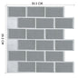 Mosaic Self Adhesive Backsplash Kitchen Bathroom Vinyl Wallpaper 3D Peel and Stick Wall Tiles Dsers