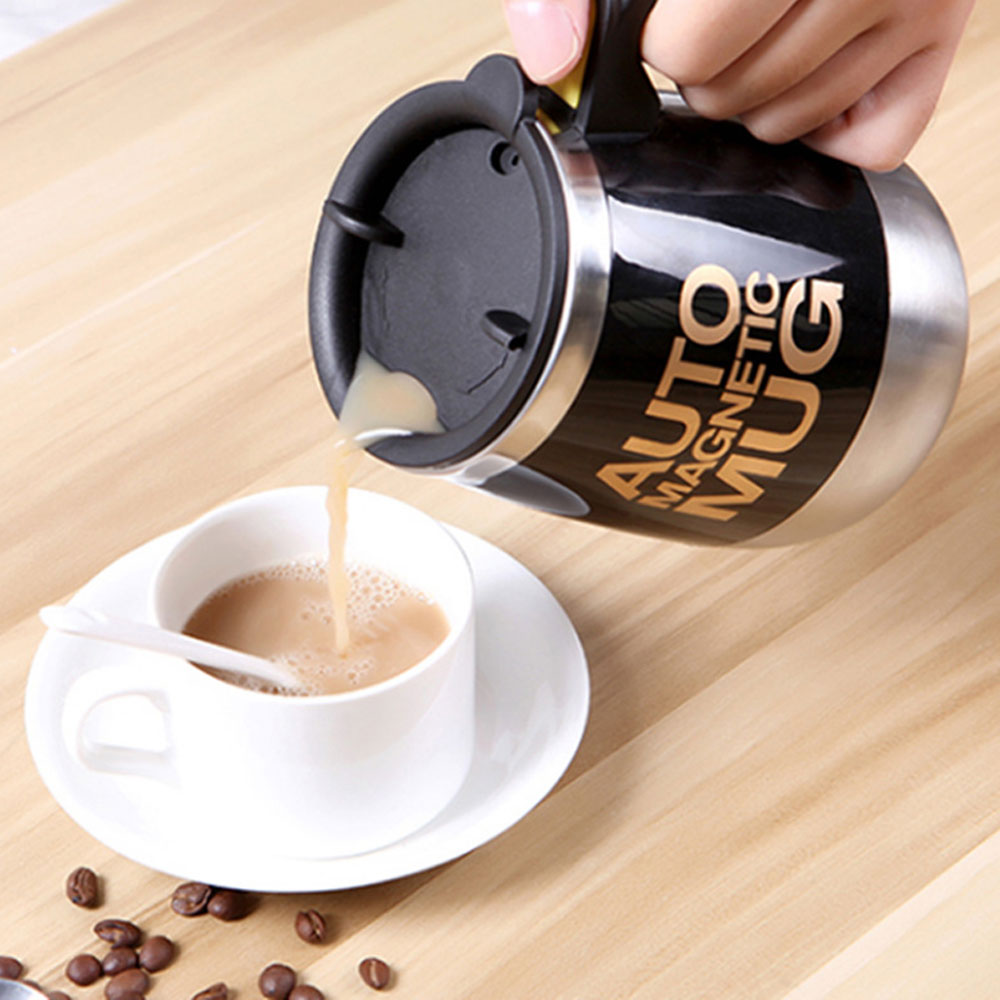 New Automatic Self Stirring Magnetic Mug Stainless Steel Coffee Milk Mixing Cup Creative Blender Smart Mixer Thermal Cups Dsers