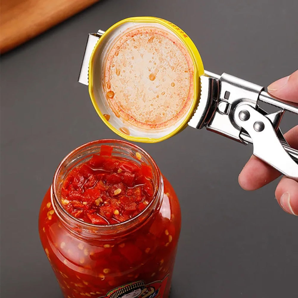 Professional Portable Adjustable Manual Stainless Steel Jar Lid Opener Gripper Can Opener Kitchen Supplies Accessories Dsers