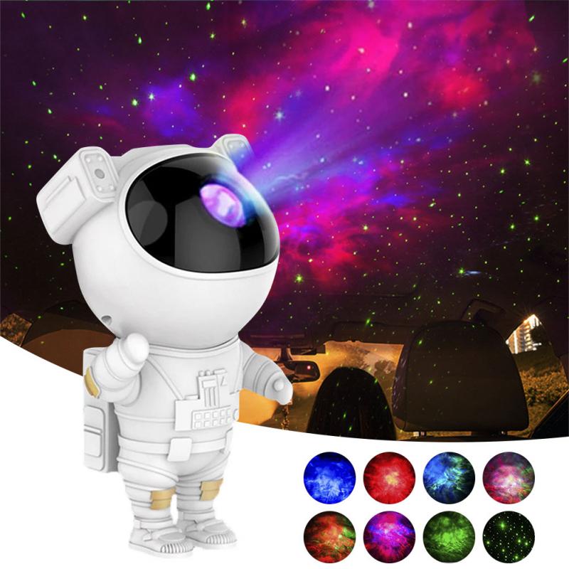 USB Astronaut Galaxy Starry Sky Projector Night Lights Bedroom Atmosphere Table Lamp Creative Home Decoration Ornaments