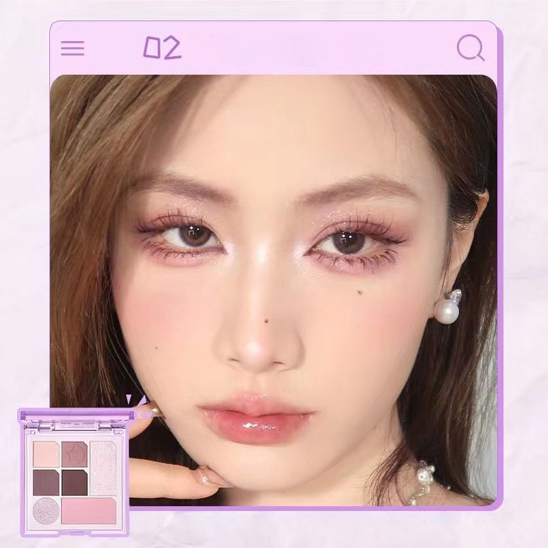 Autumn Winter Eye Shadow Palette 7 Colors Eye Face Makeup Highlighter Blush Matte Shimmer Pigment Easy to Wear Beauty Cosmetics