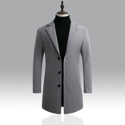 Men's Casual Long Trench Coat Dsers