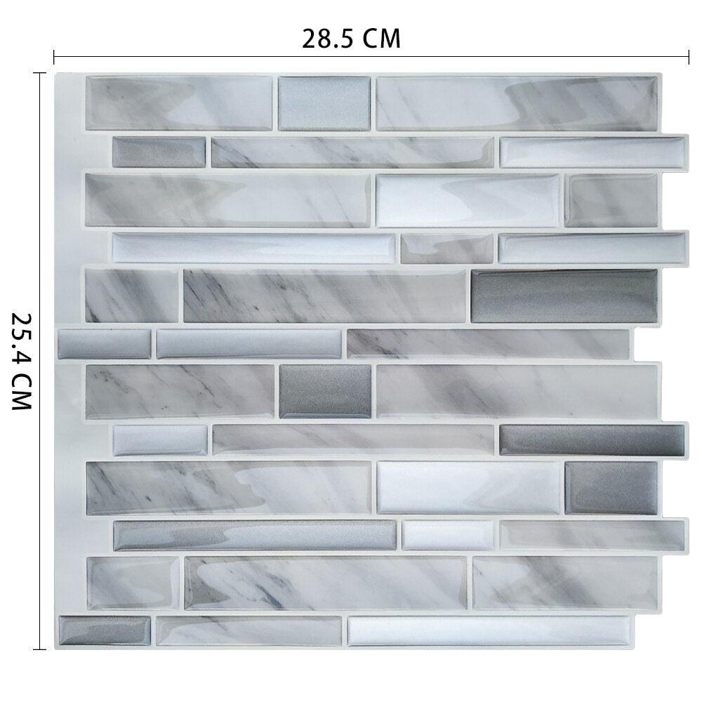 Removable Peel Self Adhesive Mosaic Marble Tile Backsplash Wall Sticker Vinyl Bathroom Kitchen Home Decor Dsers