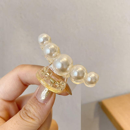 Pearl Hair Claw Set Clip for Women Gold Color Hairpins Metal Hair Accessories Geometric Hollow Pincer Barrette Crystal Clip Big Dsers