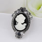 Queen Silhouette Vintage Style Brooch Dsers