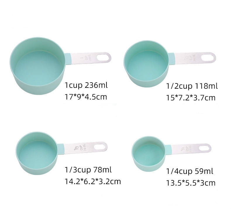 Multi Purpose Spoons/Cup Measuring Tools PP Baking Accessories Stainless Steel/Plastic Handle Kitchen Gadgets Dsers