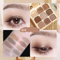 Novo 9 Colors Pearlescent Matte Eyeshadow Palette Waterproof Long-lasting Eyeshadows Shiny Eye Korean Kwaii Makeup Wholesale