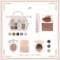 yj Makeup Set Eye Shadow Plate Lipstick Lip Glaze Cowherd Earth Color