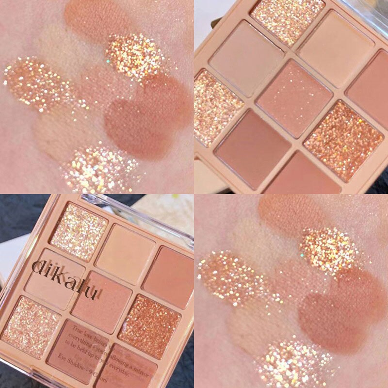 Milk Tea Pearlescent Matte Eye Shadow Palette Shimmer Paillette Waterproof Lasting EyeShadow Charming Korean Beatuy Cosmetics