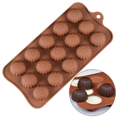 SILIKOLOVE 3D Chocolate Mold Silicone Chocolates Molds for Baking Nonstick Jelly Pudding Sugarcraft Mould DIY Kitchen Bakeware Dsers