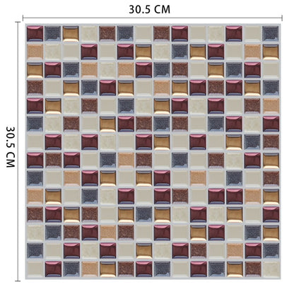 Mosaic Self Adhesive Backsplash Kitchen Bathroom Vinyl Wallpaper 3D Peel and Stick Wall Tiles Dsers