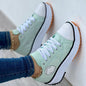 Women's Thick Soled Platform Canvas Sneakers Dsers