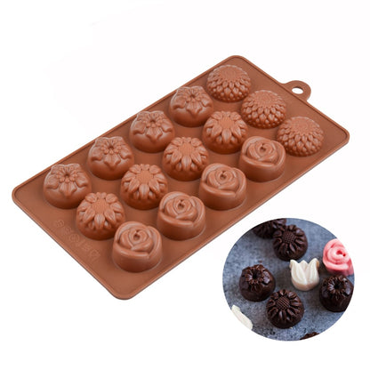 SILIKOLOVE 3D Chocolate Mold Silicone Chocolates Molds for Baking Nonstick Jelly Pudding Sugarcraft Mould DIY Kitchen Bakeware Dsers