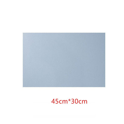 Rectangular Table Mat PU Leather Placemat  Waterproof Greaseproof  Pad Kitchen for Dining Anti-Scalding Insulation Dsers